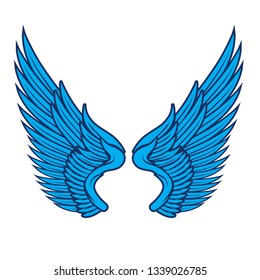 Wing And feather vector