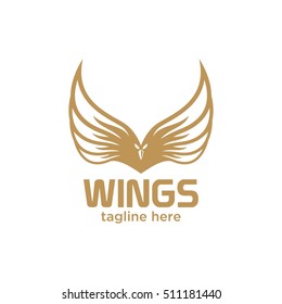 Wing, Fly logo template