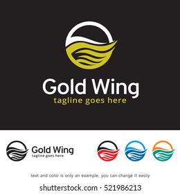 Wing Fly Logo Template Design Vector