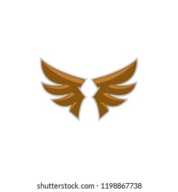 wing fly vector logo