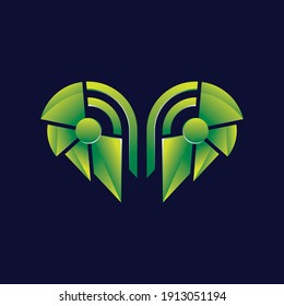 Wing gaming logo template,colorful and modern logo