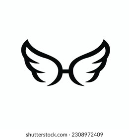 wing H letter vector logo design