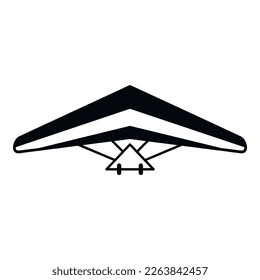 Wing hang glider icon simple vector. Para air. Sky man