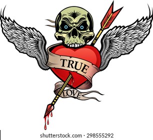 wing and heart arrow