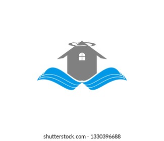 Wing House Vector Logo