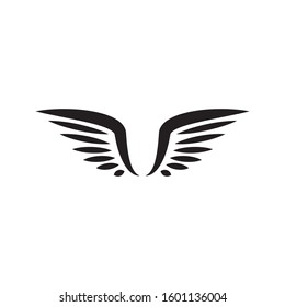 Wing icon design template vector isolated illustration