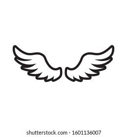 Wing icon design template vector isolated illustration