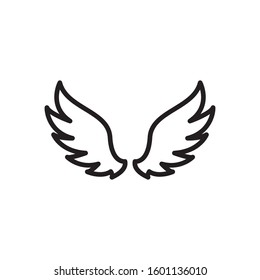 Wing icon design template vector isolated illustration