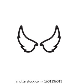 Wing icon design template vector isolated illustration