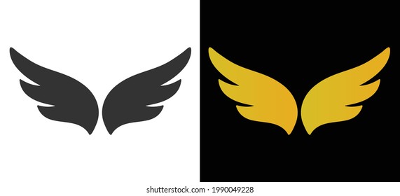 Wing icon design template vector isolated illustration.