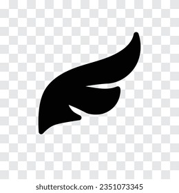 Wing icon. Eagle bird heraldic flying. Falcon phoenix hawk logo. Vector illustration.