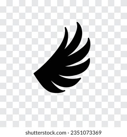 Wing icon. Eagle bird heraldic flying. Falcon phoenix hawk logo. Vector illustration.