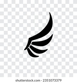 Wing icon. Eagle bird heraldic flying. Falcon phoenix hawk logo. Vector illustration.