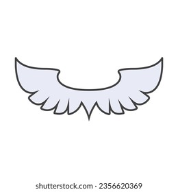 Wing Icon. Fly, Angel Symbol for Design Elements, Websites, Presentation, or Application - Vector. 