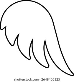 Wing icon wing logo designs. Various artistic bird, angel, bat, eagle, and minimalist wing vector isolated on transparent for branding, tattoos, emblems, or fantasy design projects.