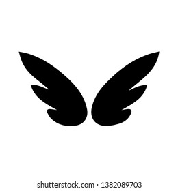 wing icon logo illustration vector.-vector