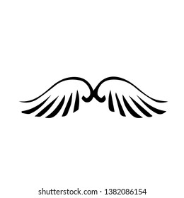 wing icon logo unique illustration.-vector