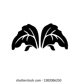 wing icon logo unique illustration.-vector