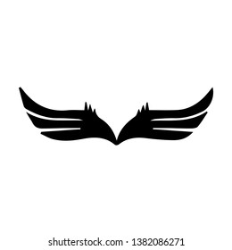 wing icon logo unique illustration.-vector