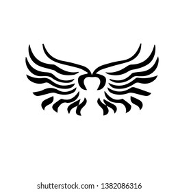wing icon logo unique illustration.-vector