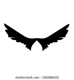 wing icon logo unique illustration.-vector