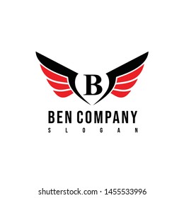 wing icon logo vector illustration