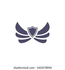 wing icon logo vector illustration