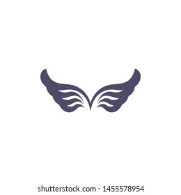 wing icon logo vector illustration
