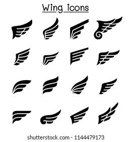 Wing icon set