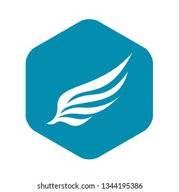 Wing icon in simple style isolated vector illustration