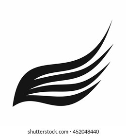 Wing icon in simple style isolated vector illustration