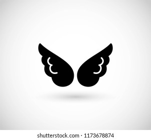 Wing icon vector