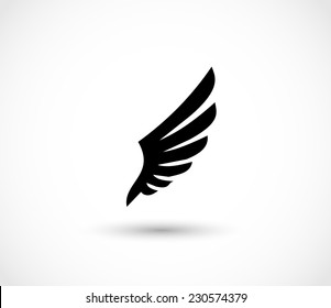 Wing icon vector