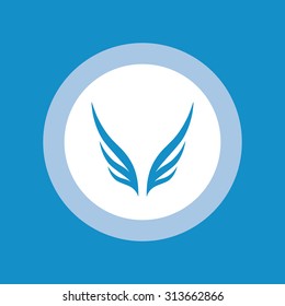 Wing icon . Vector illustration