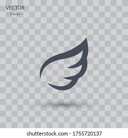 wing Icon. Vector illustration EPS 10.
