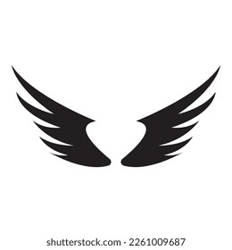 wing icon vector illustration logo design