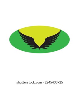 diseño de símbolo de ilustración del vector de icono de ala