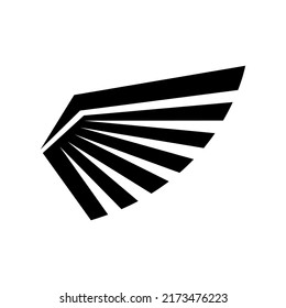 Wing Icon Vector Symbol Design Illustration