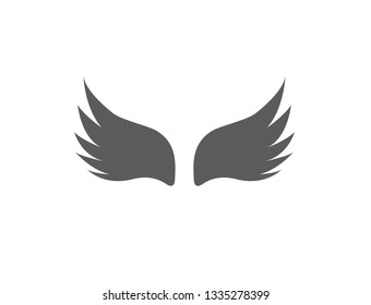 Wing icon. Vector wings vector design. 