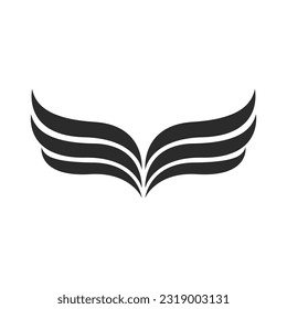 Wing illustration logo icon vector flat design