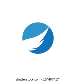 Logo und Vektordesign der Wingillustration