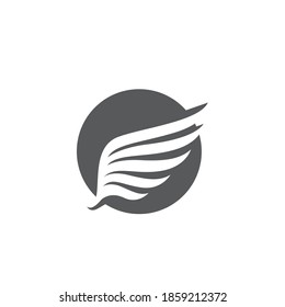 Wing illustration logo and symbol vector design