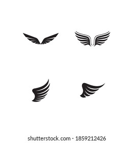 Wing illustration logo and symbol vector design