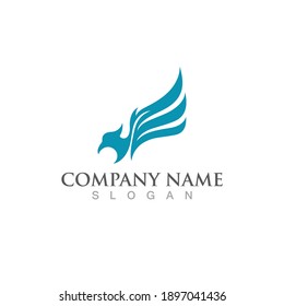 Wing illustration logo and symbol vector design