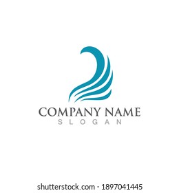 Wing illustration logo and symbol vector design