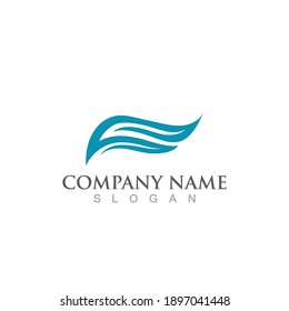 Wing illustration logo and symbol vector design