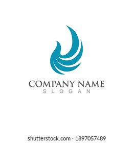 Wing illustration logo and symbol vector design