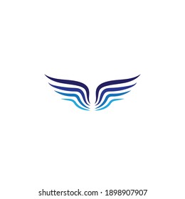 Wing illustration logo and symbol vector design