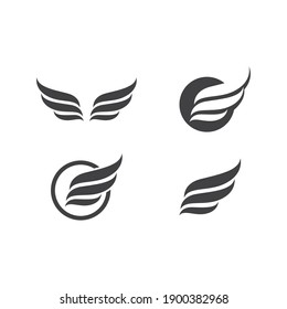 Wing illustration logo vector design