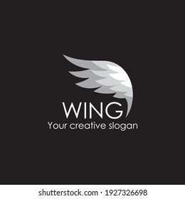 Wing illustration logo vector design